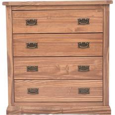 Cabinet Bits Tirolo Light Brown Lacquer Finish Chest of Drawer 90x95cm