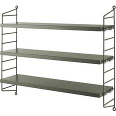 String Wall Shelves String Pocket Sage Wall Shelf 60cm