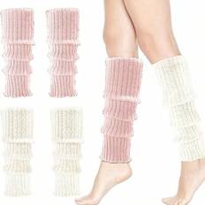 Pink Arm & Leg Warmers Shein Leg Warmers For Women Knit Socks