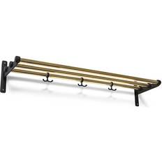 Essem Design Nostalgia Brass/Black Hat Shelf 100x18.8cm