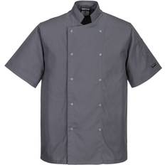 Portwest C733 Cumbria Chefs Jacket - Grey