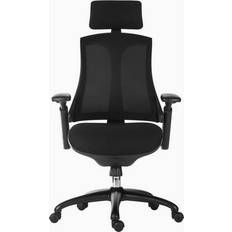 Neck Rest Office Chairs Teknik Rapport Black Office Chair 124cm