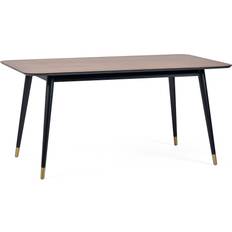 Julian Bowen Findlay Walnut/Black Dining Table 90x160cm