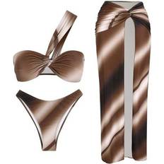 Bikini Sets Shein 3pcs One-Shoulder Bikini Set For Women