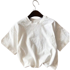 Shein Baby Boy Casual Cartoon Print Short Sleeve Crew Neck Top - Summer