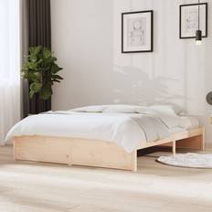 Letti e Materassi vidaXL Solid Wood Bed Frame Bedstead Base 145.5 x205.5 cm