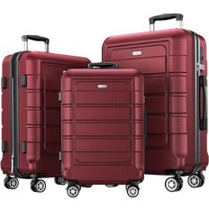 Hard Shell Expandable Set of 3 - Red