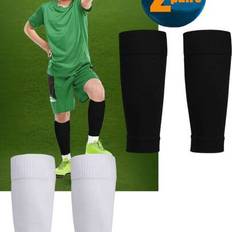 2 Pairs Of 8-12Y Kids Youth Football Shin Guards Socks