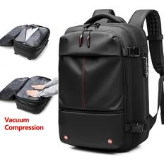 Temu 60l Expandable Vacuum Backpack With Anti-theft Travel Bag