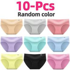 Knickers Children's Clothing Shein Tween Girl 10pcs Pack Candy Colors Soft Stretchy - Candy Colors