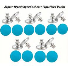 Gardinfästen & -Krokar Temu Modern Metal Magnetic Curtain Hooks 16 20 36 44pcs