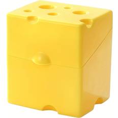 Temu Yellow Plastic Cheese Butter Storage Container Köksförvaring