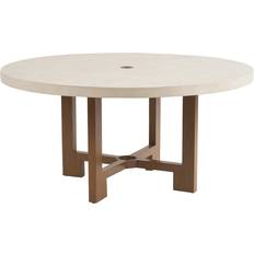 Outdoor Dining Tables Tommy Bahama Poolside White Stone Aluminum Outdoor Dining Table 60"