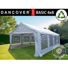 Partytelt 4x8 Dancover Partytelt Festtelt Basic 4x8m PE 500 Hvid