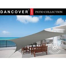 Dancover Solsejl Firkantet Antracit 5x5m