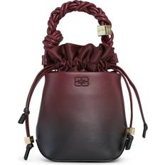 Dame - Rød Bucket Bags Ganni Small Tawny Port Red Bucket Bag