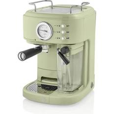 Dual Brewer Espresso Machines Swan Retro One Touch SK22150GN Green
