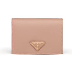 Lompakot ja Avaimenperät Prada Cipria Saffiano Leather Enamel Metal Bifold Wallet -