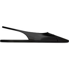 Saint Laurent Lågskor Saint Laurent Läder Slingback Platta Skor Dam - Svart