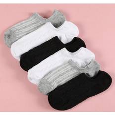 Leopard - Women Socks Shein Invisible Socks With Leopard Pattern Anti-Slip - 6 Pairs