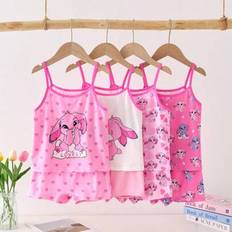 Underwear Sets Children's Clothing Shein Girls Elegant Solid Color Wireless Camisole Set
