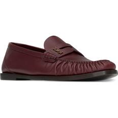 Saint Laurent Lågskor Saint Laurent Women's Loafers Smooth Leather - Vendome Red