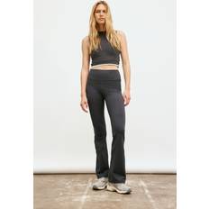 H&M Ladies Flared Sports Leggings Dark Grey