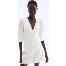 H&M Linen Blend Dress - White