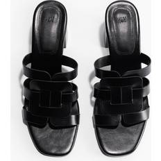 H&M Block Heeled Ladies Sandals - Black