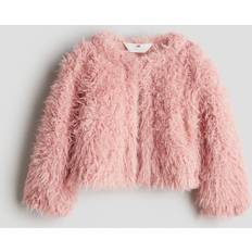Pink Cardigans Children's Clothing H&M Girls Dusty Pink Fluffy Cardigan