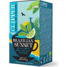 Clipper Matvaror Clipper Brazilian Sunset Mate Lime Mint Organic Infusion 20 Tepåsar 20st
