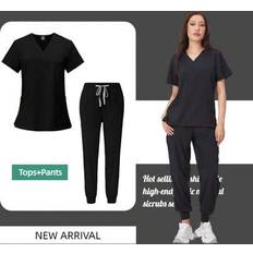 Work Clothing Sets on sale Shein Nurse Uniform With Multiple Color Options - Color