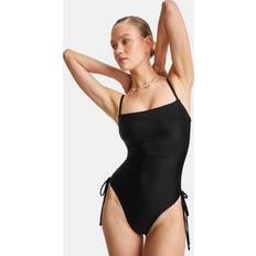 Tala Ruched Adjustable Tie Side Shaping Swimsuit - Black