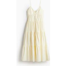 H&M Pale Yellow Tiered Strappy Dress - Yellow