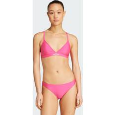 Dam - Rosa Bikiniset adidas Triangelbikini Med 2-Vägs Rem - Shock Pink White