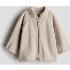 H&M Fleece Garments H&M Baby Fleece Jacket - Light Beige