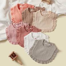 Machine Washable Drool Bibs Shein 7pcs Baby Bibs With Lace Trim