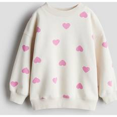 Sweatshirts Children's Clothing H&M Brushed Inside Girls Sweatshirt - Light Beige