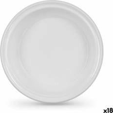 Algon Plade Plastik 20.5 cm 20.5 x 3 cm 12 Dele Tallerkensæt