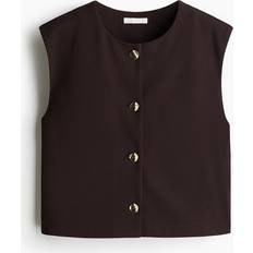 H&M Interlock Ladies Waistcoat - Dark Brown