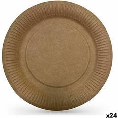 Paper Plates, Cups & Cutlery Algon Disposable Kraft Paper Plate Set 10 Pieces 20 cm