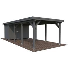 Palmako Carport Karl 23.1 m² Mørkegrå (Areal )