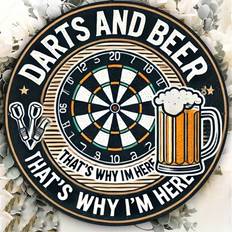 Iron Wall Decor Shein Retro Style Dart Board Metal 20x20 cm Wall Decor