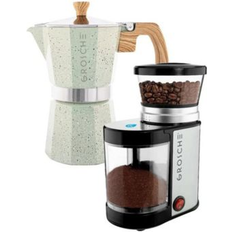 Coffee Grinders Grosche Grind Brew Duo Milano Stone Moka Pot