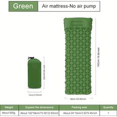 Camping & Outdoor Temu Inflatable Nylon Mattress With Pillow