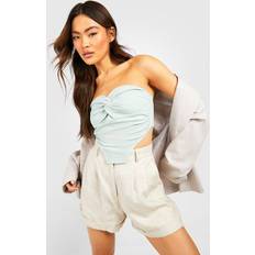Corsés boohoo Crop Top Bustier - Verde Agua