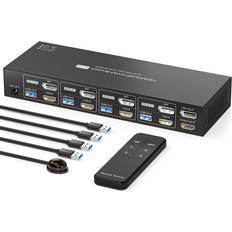 KVM 4x2 Switch 4PC HDMI DP 8K60Hz