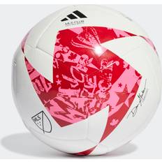 Fotboll adidas MLS Club Ball White Red Solar Pink