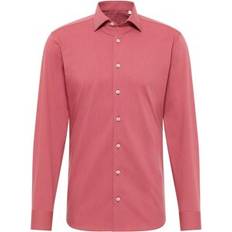 Eterna Slim Fit Performance Shirt - Rusty Red Plain
