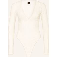 Shapewear & Underplagg BOSS V-Neck Bodysuit Embroidered Structure